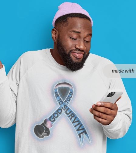 J CANCER SURVIVER blue
